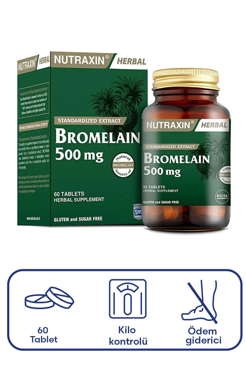 Nutraxin Bromelain 500 mg 60 Tablet