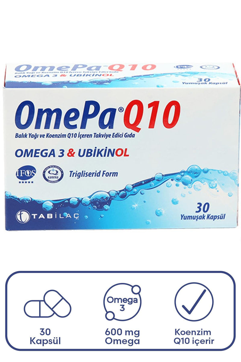 Omepa-Q10 Omega3 Ubiquinol 30 Kapsül