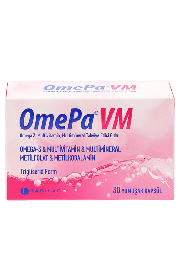 OmePa VM Takviye Edici Gıda 30 Yumuşak Kapsül