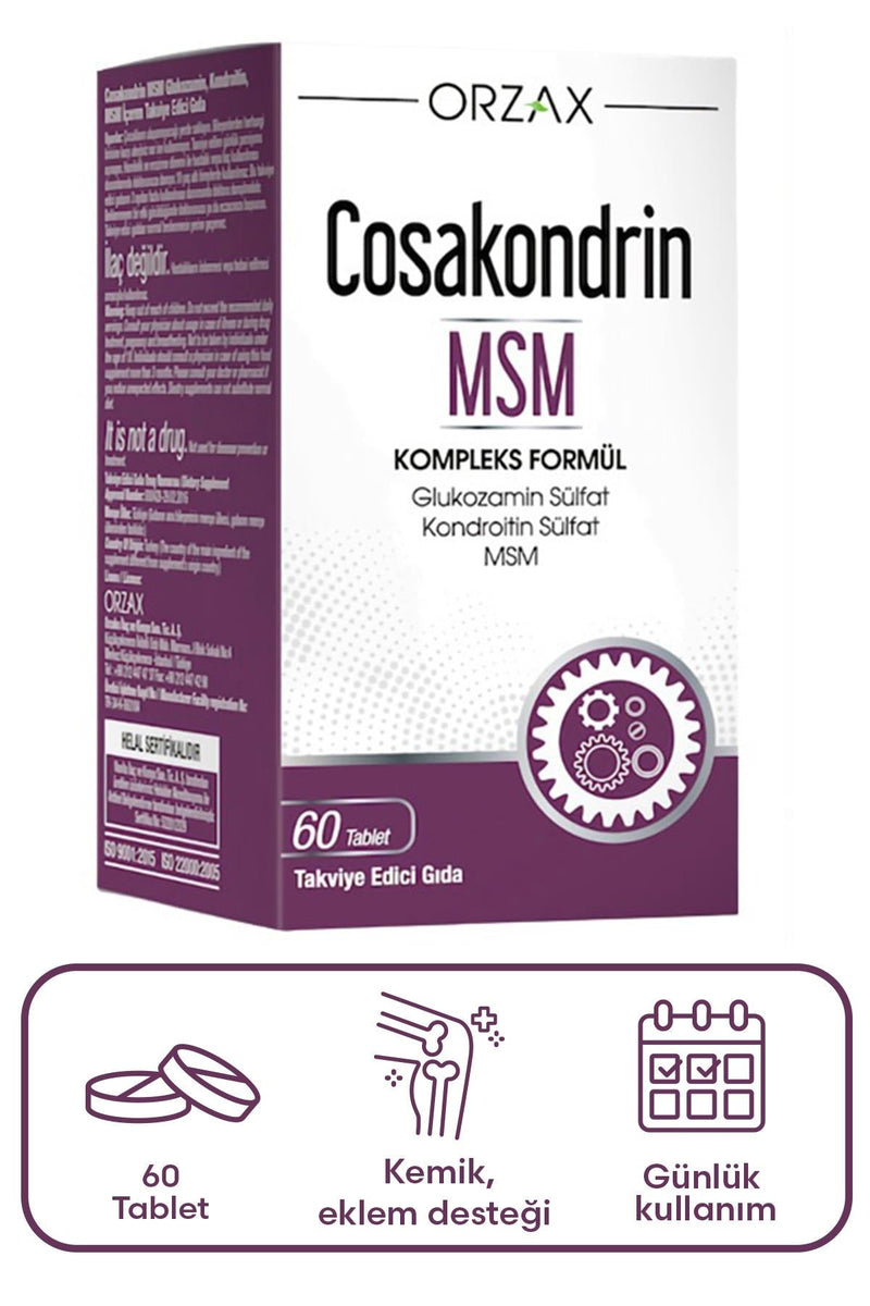 Orzax Cosakondrin Msm 60 Tablet