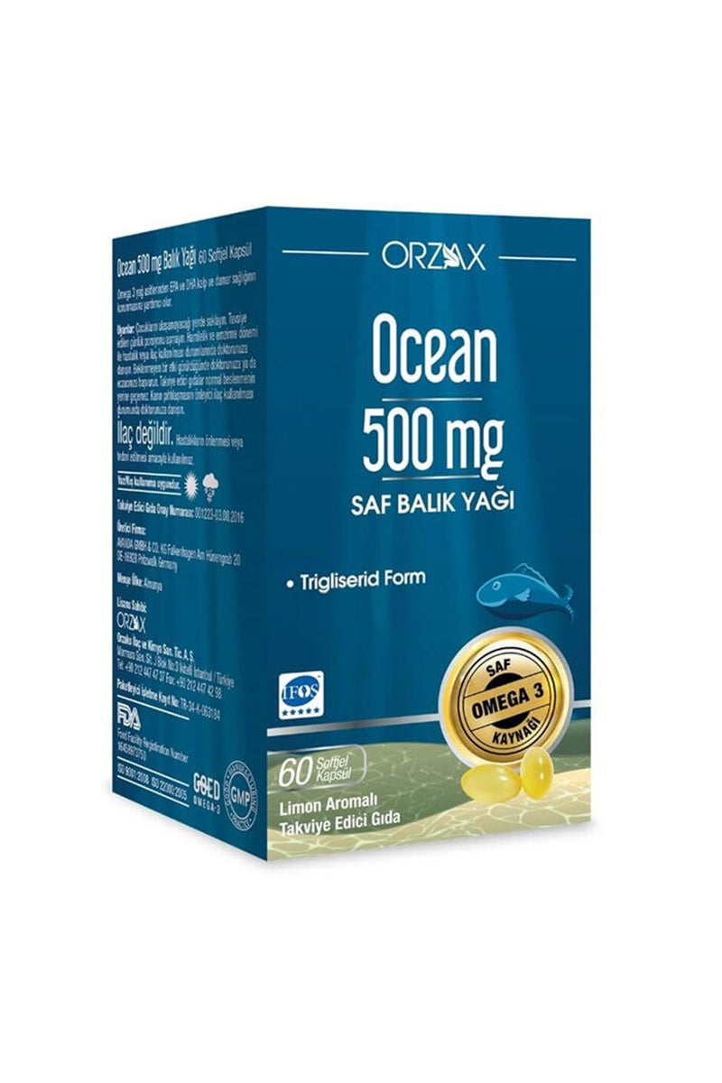 Orzax Ocean 500mg 60 Kapsül