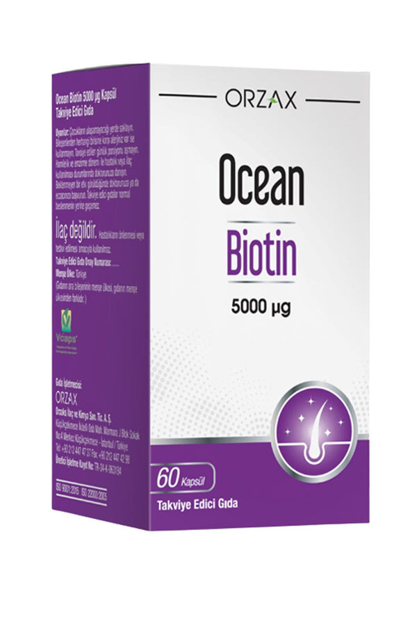 Orzax Ocean Biotin 60 Kapsül