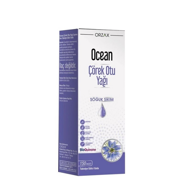 Orzax Ocean Çörekotu Yağı 150 ml