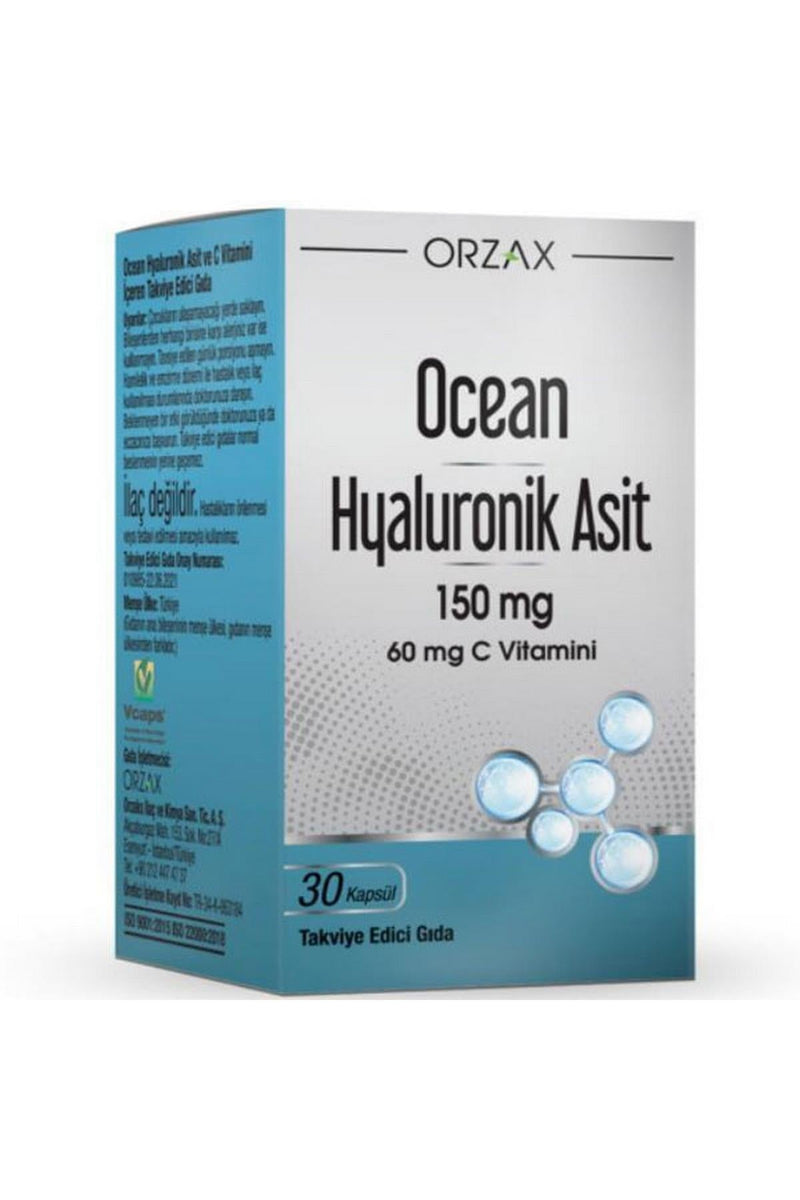 Orzax Ocean Hyaluronik Asit 150 mg 30 Kapsül