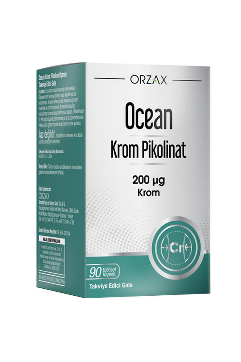 Orzax Ocean Krom Pikolinat 90 Bitkisel Kapsül