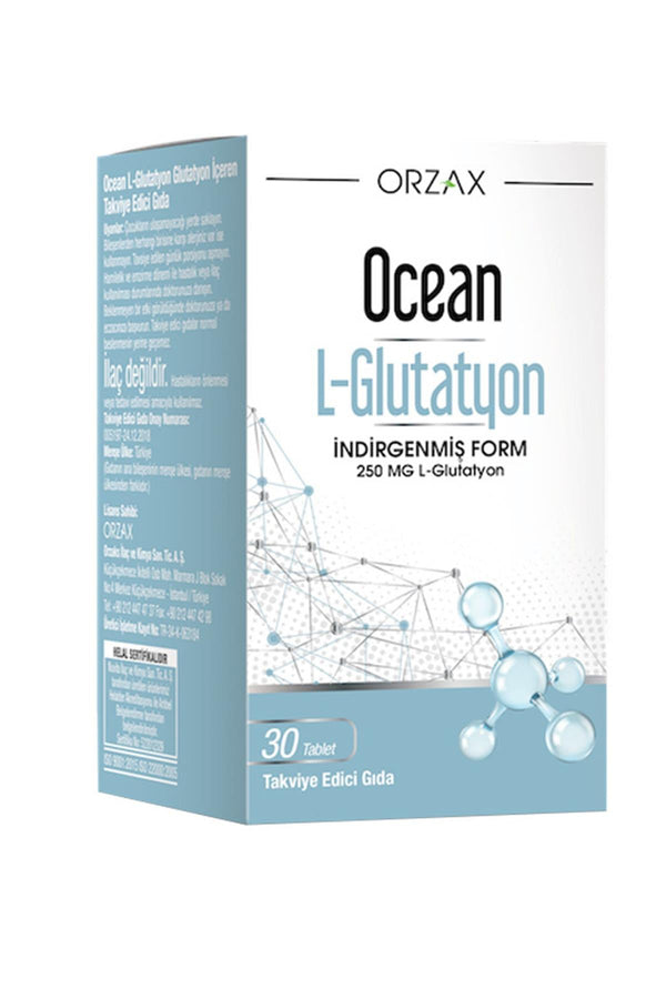 Orzax Ocean L-Glutathione 250 mg 30 Tablet Takviye Edici Gıda
