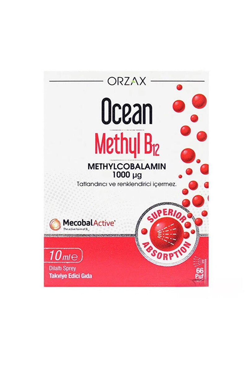 Orzax Ocean Methyl B12 10 ml Takviye Edici Gıda