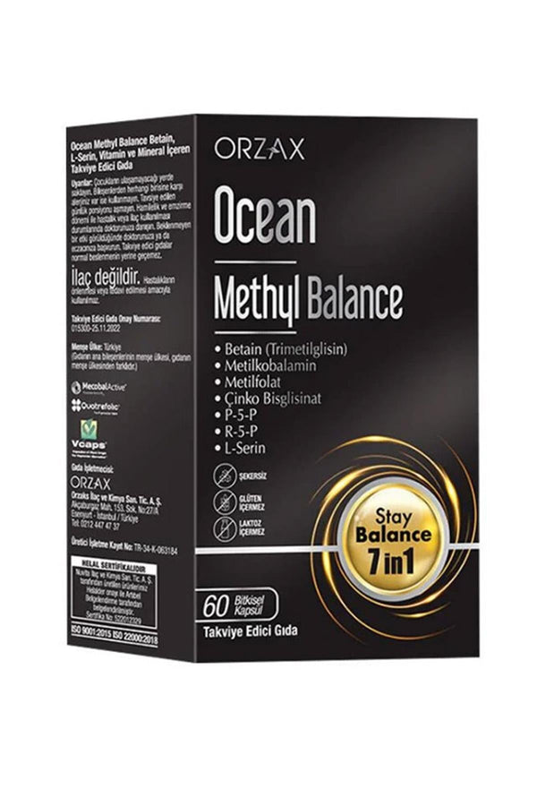 Orzax Ocean Methyl Balance Takviye Edici Gıda 60 Kapsül