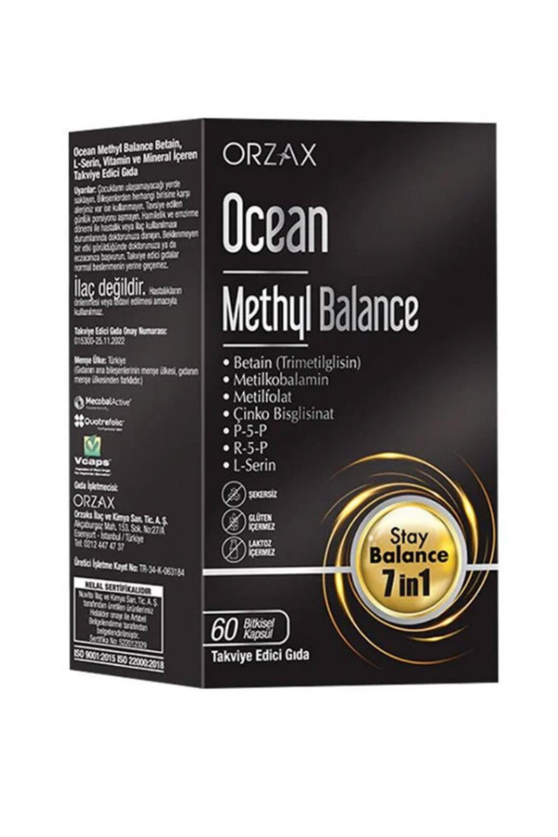 Orzax Ocean Methyl Balance Takviye Edici Gıda 60 Kapsül