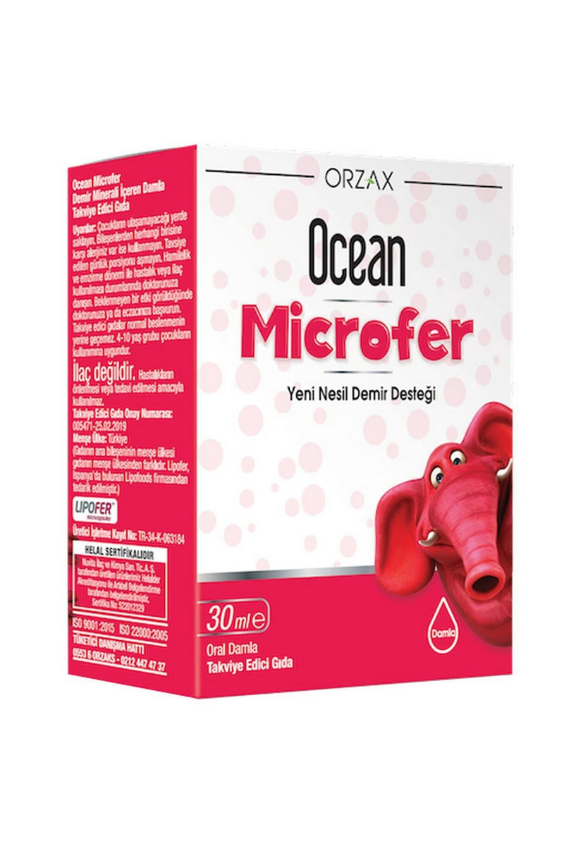Orzax Ocean Microfer Takviye Edici Gıda 30 ml Damla