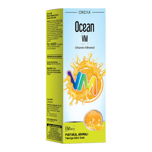 Orzax Ocean Portakallı Mineralli Multivitamin 150 ml