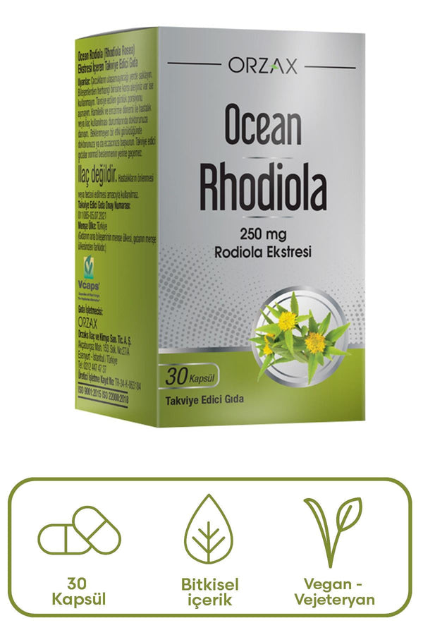 Orzax Ocean Rhodiola Kapsül 250 mg 30 Kapsül