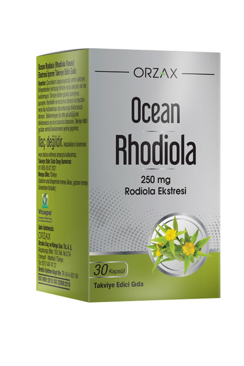 Orzax Ocean Rhodiola Kapsül 250 mg 30 Kapsül