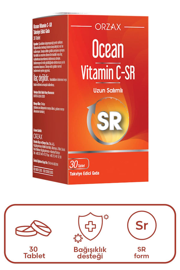 Orzax Ocean Vitamin C-SR 30 Tablet