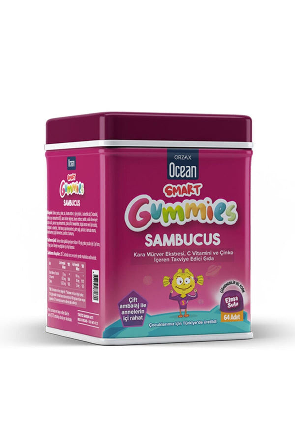 Orzax Smart Gummies Sambucus Takviye Edici Gıda 64 Adet