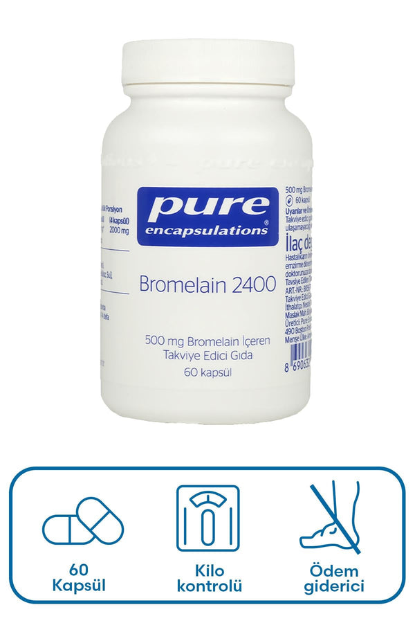 Pure Encapsulations Bromelain 2400 60 Kapsül