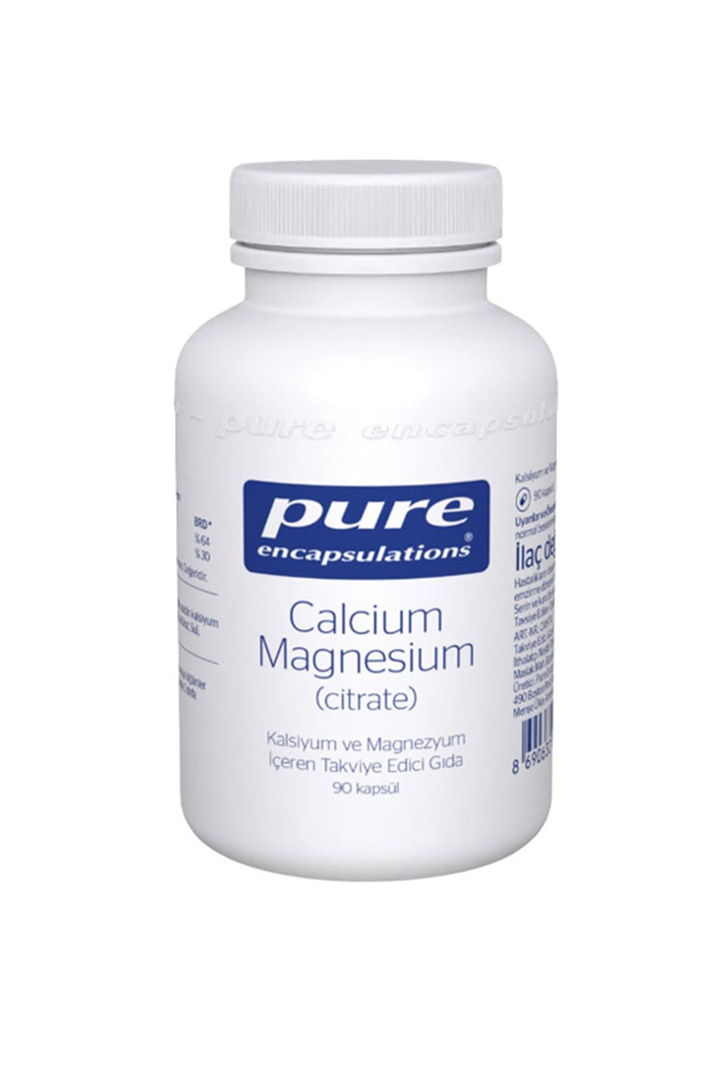 Pure Encapsulations Calcium Magnesium Citrate Aromasız 90 Kapsül