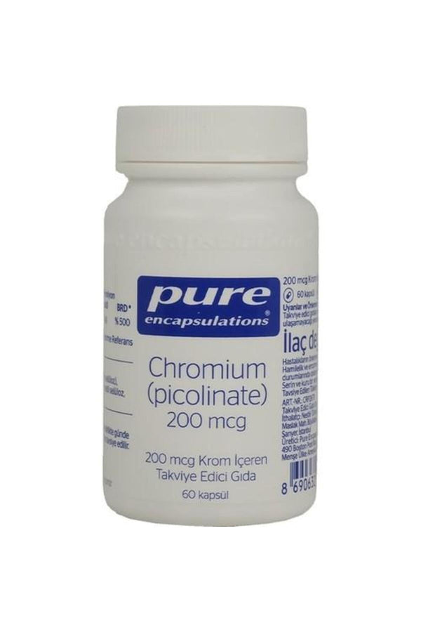 Pure Encapsulations Chromium Picolinate 200 Mcg 60 Kapsül