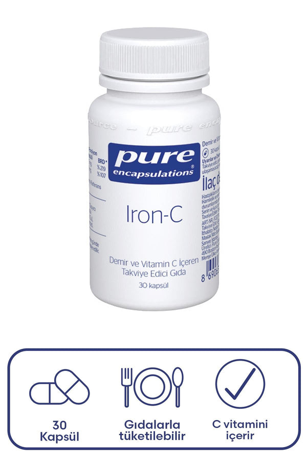 Pure Encapsulations Iron C 30 Kapsül