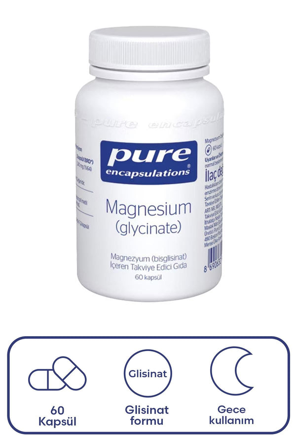 Pure Encapsulations Magnesium Glycinate 60 Kapsül