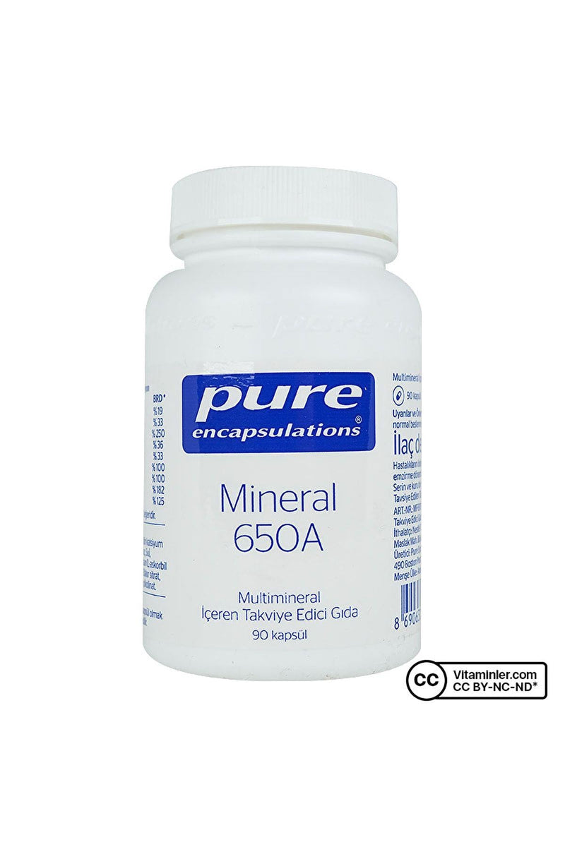 Pure Encapsulations Mineral 650 A 90 Kapsül