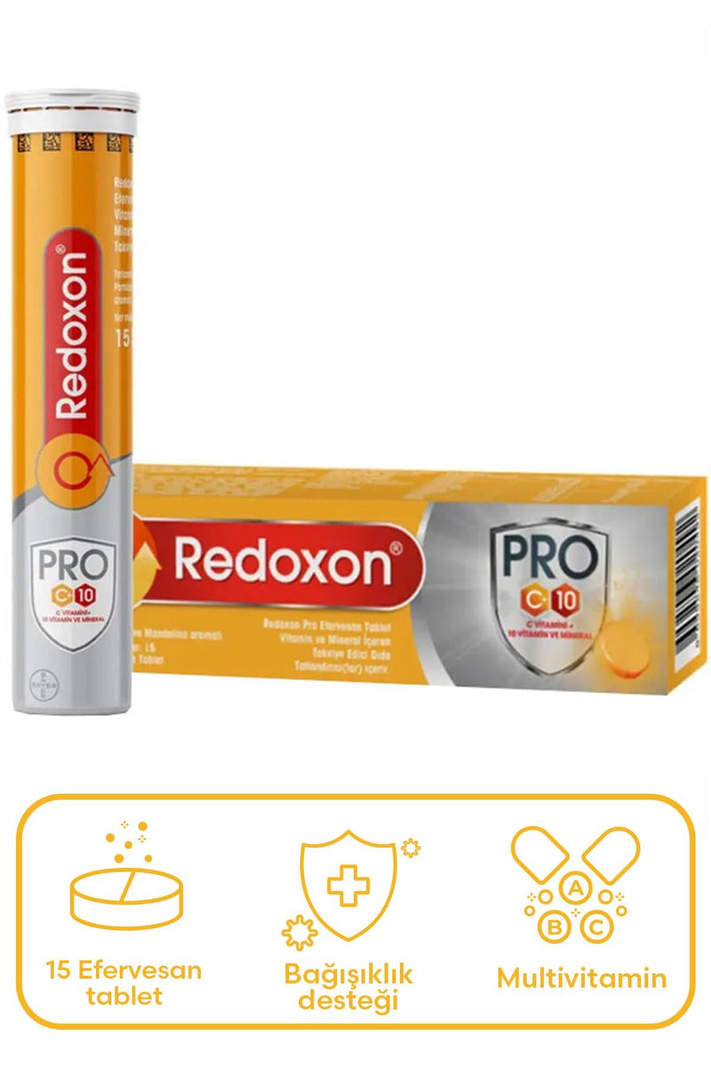 Redoxon Pro C Vitamini 10 Vitamin ve Mineral 15 Adet