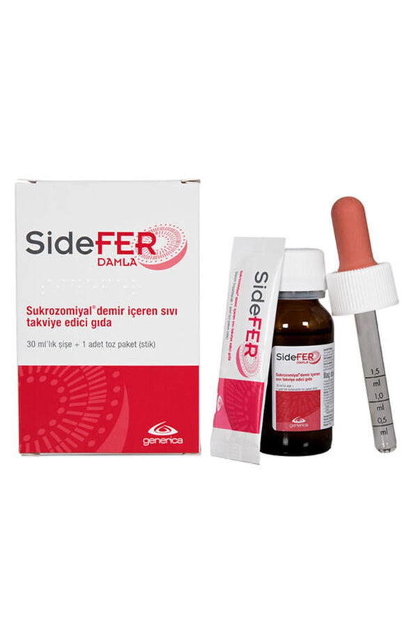 Sidefer Damla Takviye Edici Gıda 30ml Şişe + 1 Adet Toz
