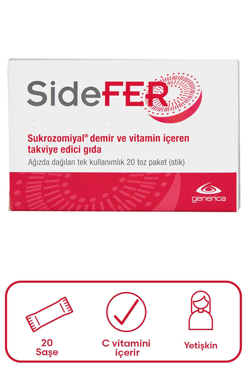 Sidefer Sukrozomiyal Demir ve Vitamin İçeren Takviye Edici Gıda