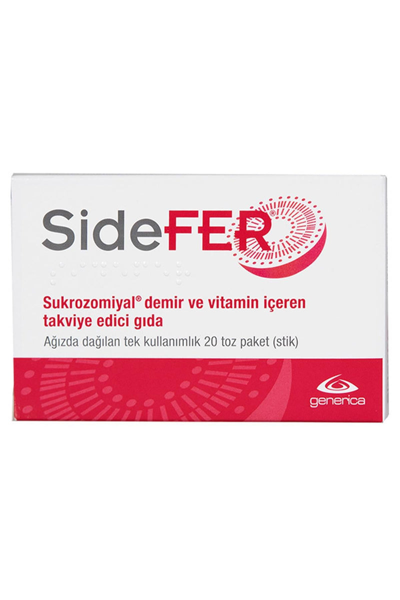 Sidefer Sukrozomiyal Demir ve Vitamin İçeren Takviye Edici Gıda