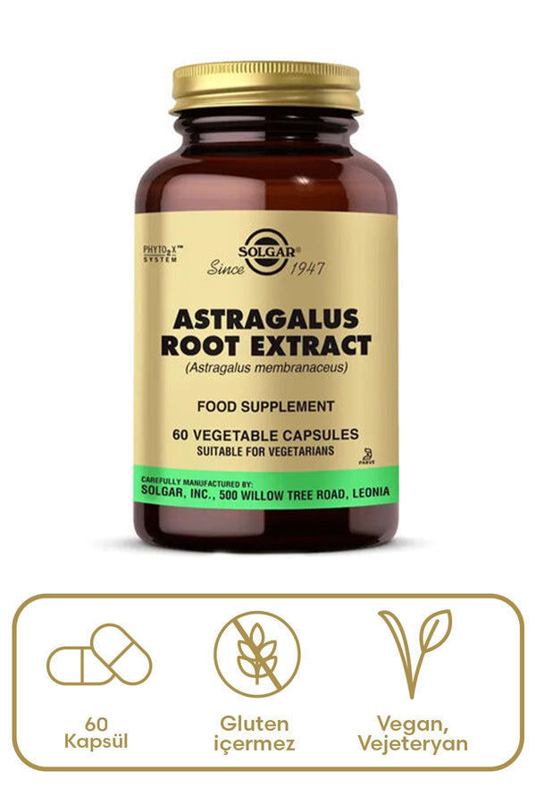 Solgar Astragalus Root Extract 60 Kapsül