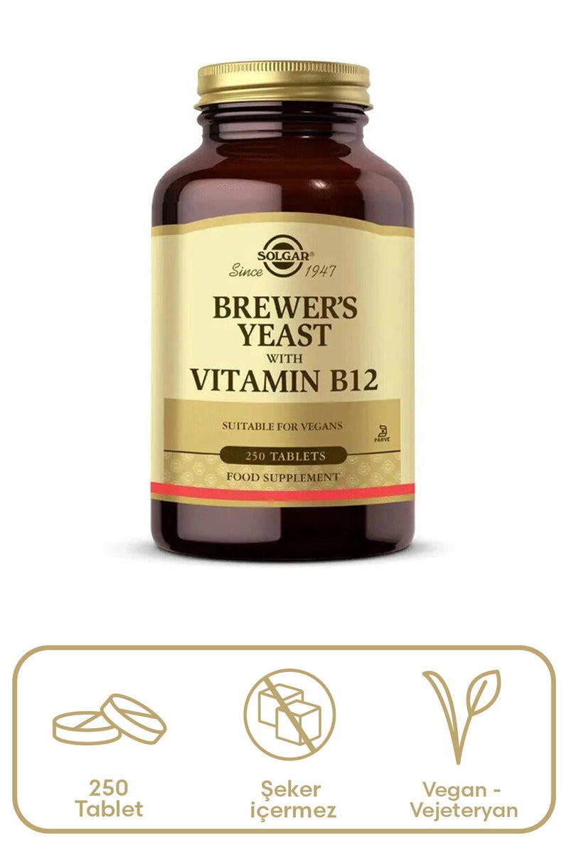 Solgar Brewers Yeast with Vitamin B 12 250 Tablet
