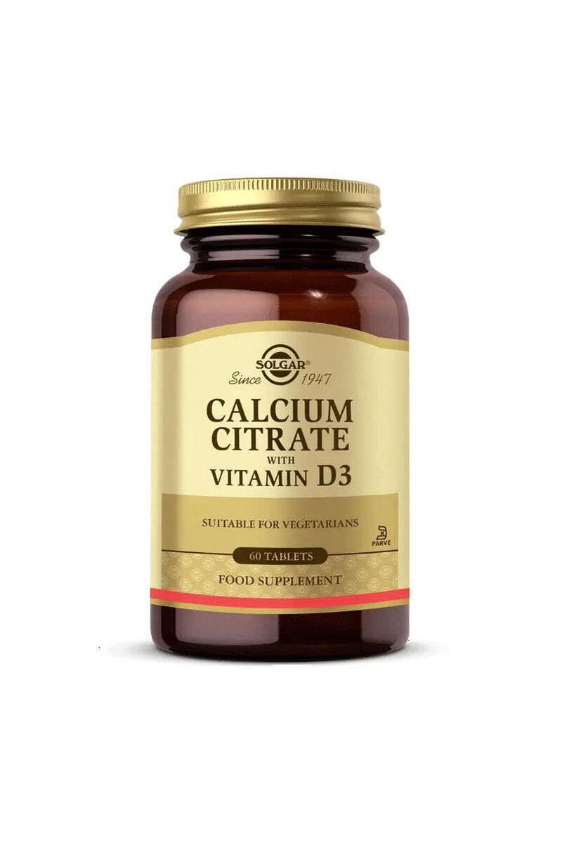 Solgar Calcium Citrate with Vitamin D3 60 Tablet
