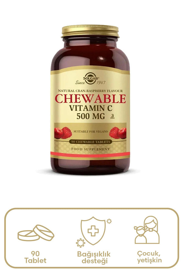 Solgar Chewable Vitamin C 500 mg 90 Tablet