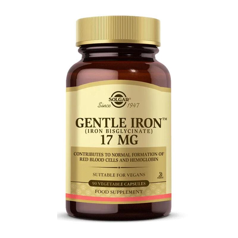 Solgar Gentle Iron Demir Takviyesi 17 mg 90 Kapsül