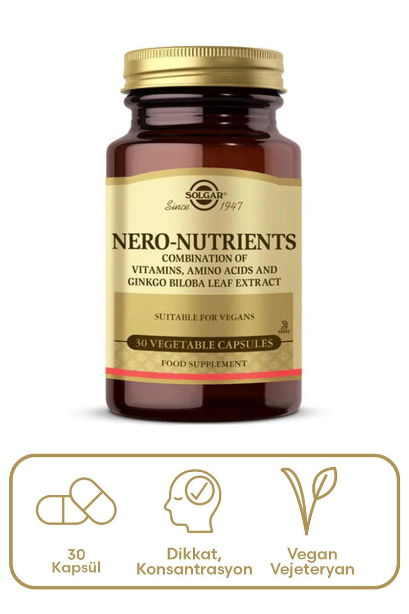 Solgar Nero Nutrients 30 Kapsül