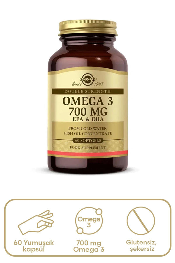 Solgar Omega 3 700 mg 60 Yumuşak Jelatinli Kapsül