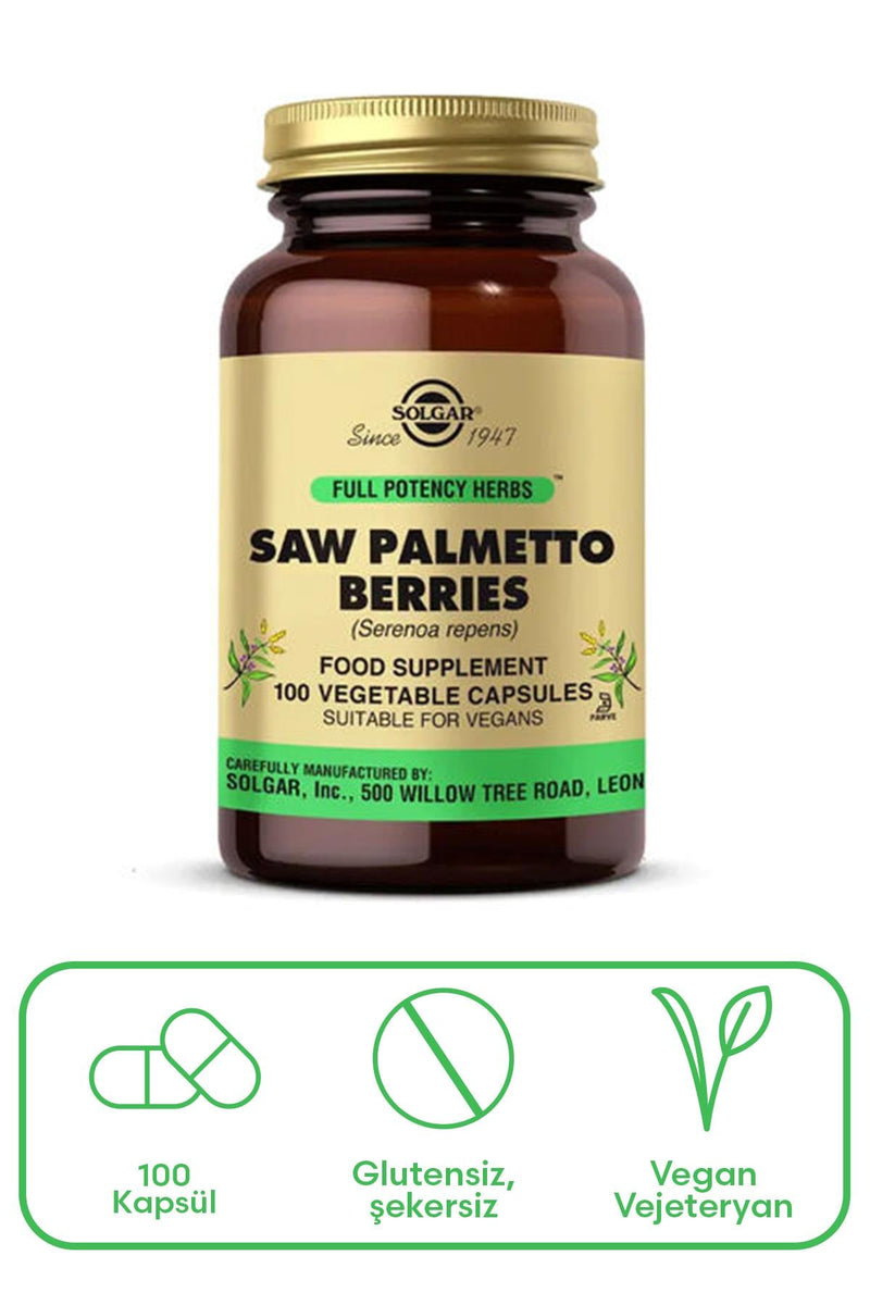 Solgar Saw Palmetto Berries 100 Kapsül