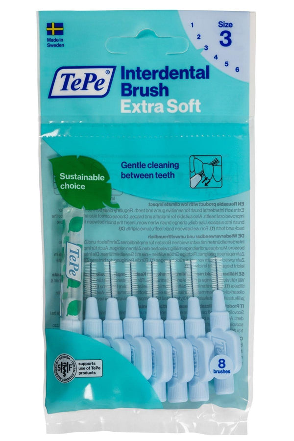Tepe Interdental Brush Extra Soft Arayüz Fırçası Mavi 0.6 mm 8 li