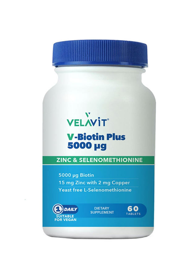 Velavit V-Biotin Plus 5000 mcg 60 Tablet