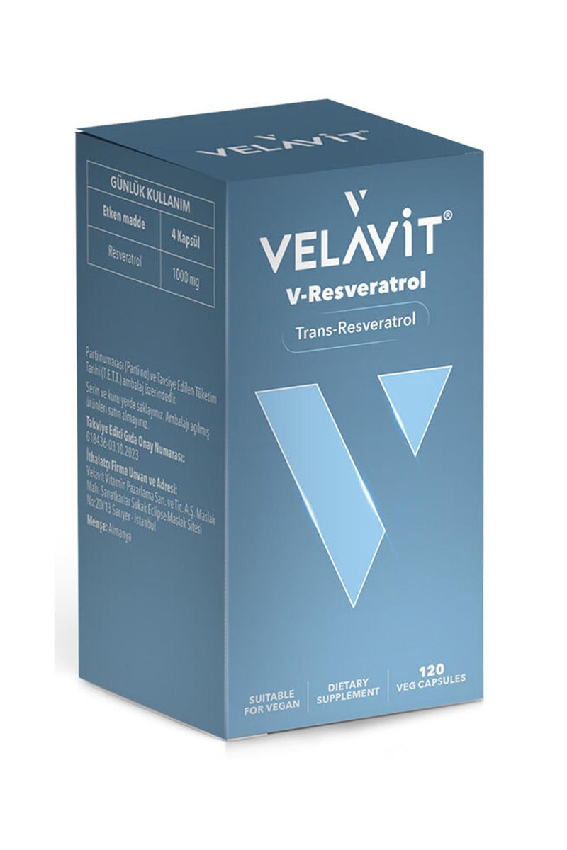 Velavit V-Resveratrol 120 Kapsül