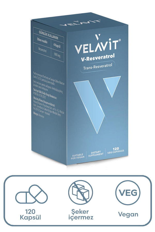 Velavit V-Resveratrol 120 Kapsül