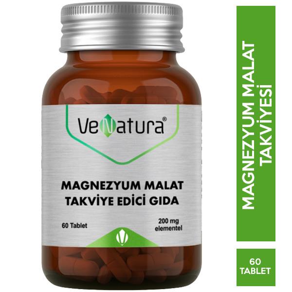 Venatura Magnezyum Malat 60 Tablet Magnezyum Takviyesi