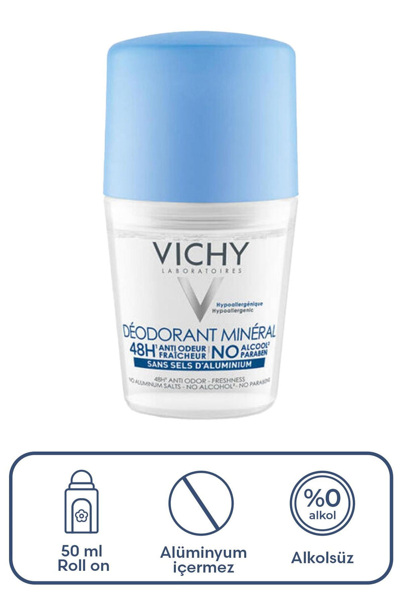 Vichy 48 Saat Etkili Mineral Roll-on Deodorant 50 ml