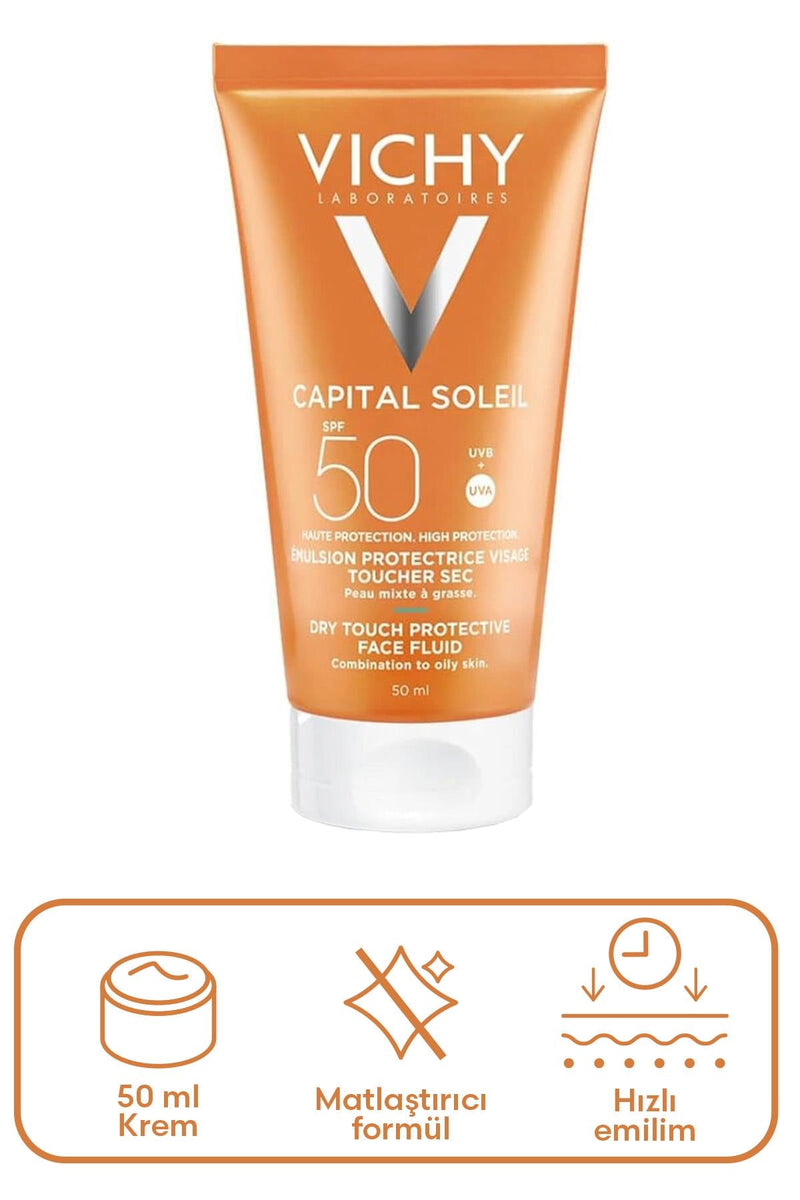 Vichy Capital Soleil SPF50 Parlama Karşıtı Güneş Kremi 50 ml