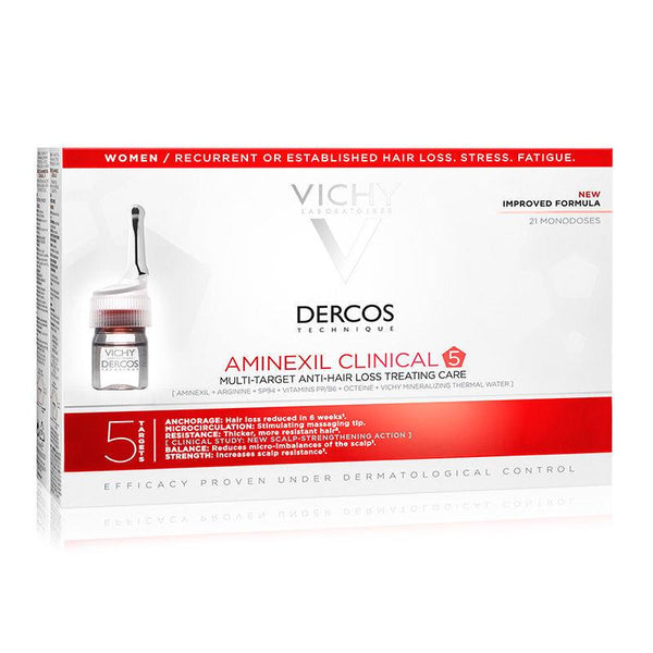 Vichy Dercos Aminexil Clinical 5 Kadınlar İçin Saç Dökülmesi Karşıtı Serum 21 x 6 ml