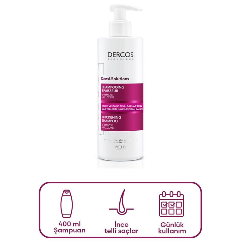 Vichy Dercos Densi-Solution İnce ve Zayıf Saçlar İçin Şampuan 400 ml