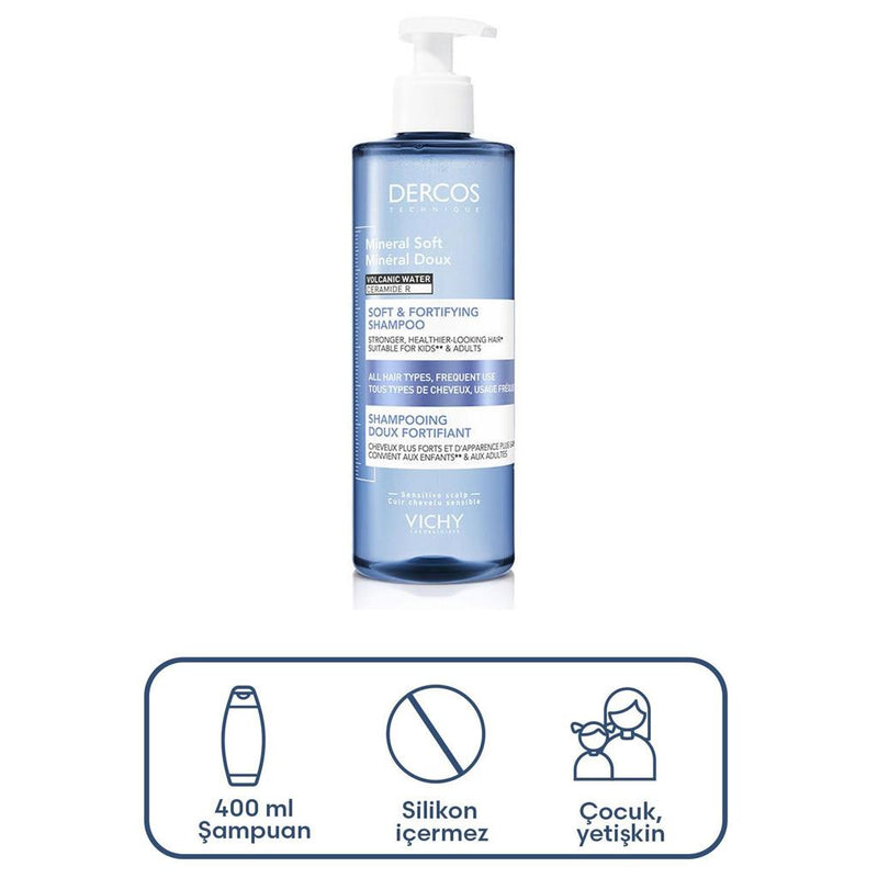 Vichy Dercos Mineral Soft Şampuan 400 ml