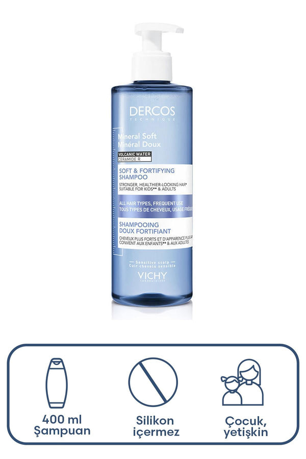 Vichy Dercos Mineral Soft Şampuan 400 ml