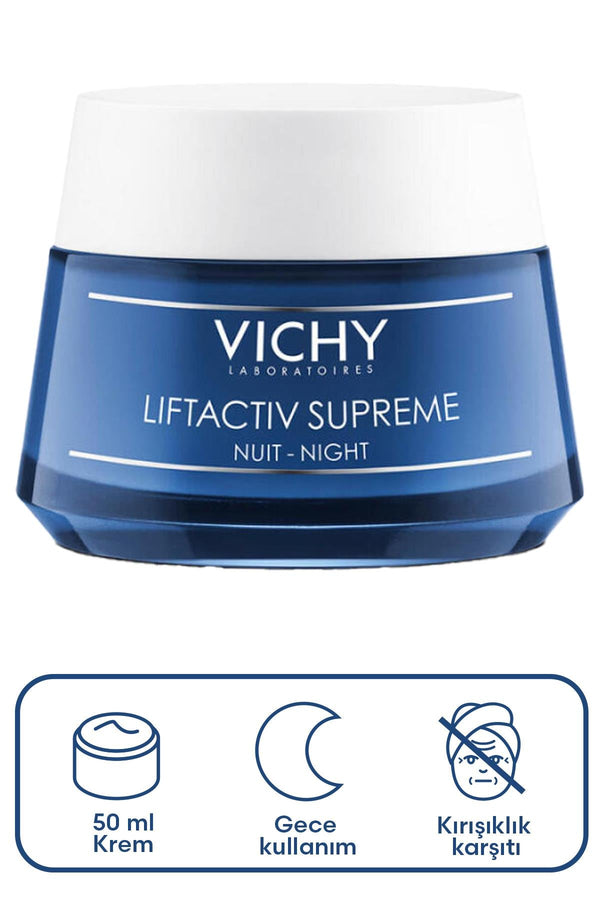 Vichy Liftactiv Supreme Night Kırışıklık Karşıtı Gece Bakım Kremi 50 ml