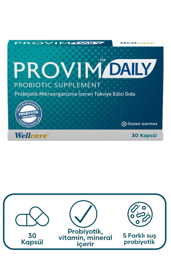 Wellcare Provim Daily Probiyotik 30 Kapsül